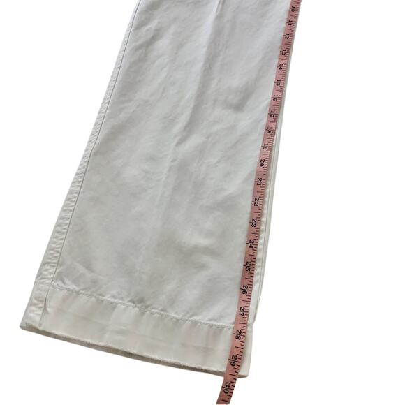 Gap Original White Khaki Original Boy Cut Wide Leg Distressed Trouser Style Pant - Picture 11 of 16